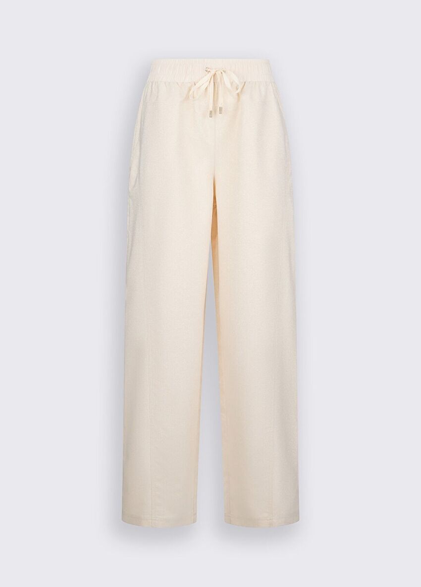 Krem Uzun Pantolon