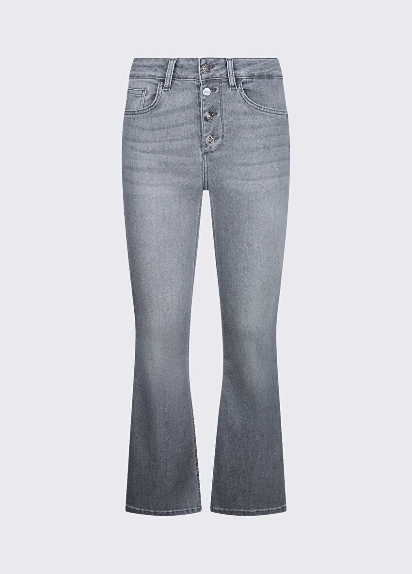 Yüksek Bel Bootcut Jean