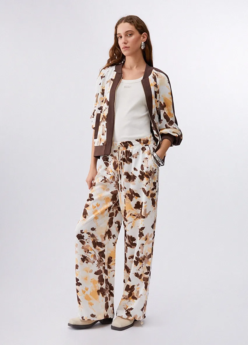 Beyaz Kısa Kollu Moda Tişört