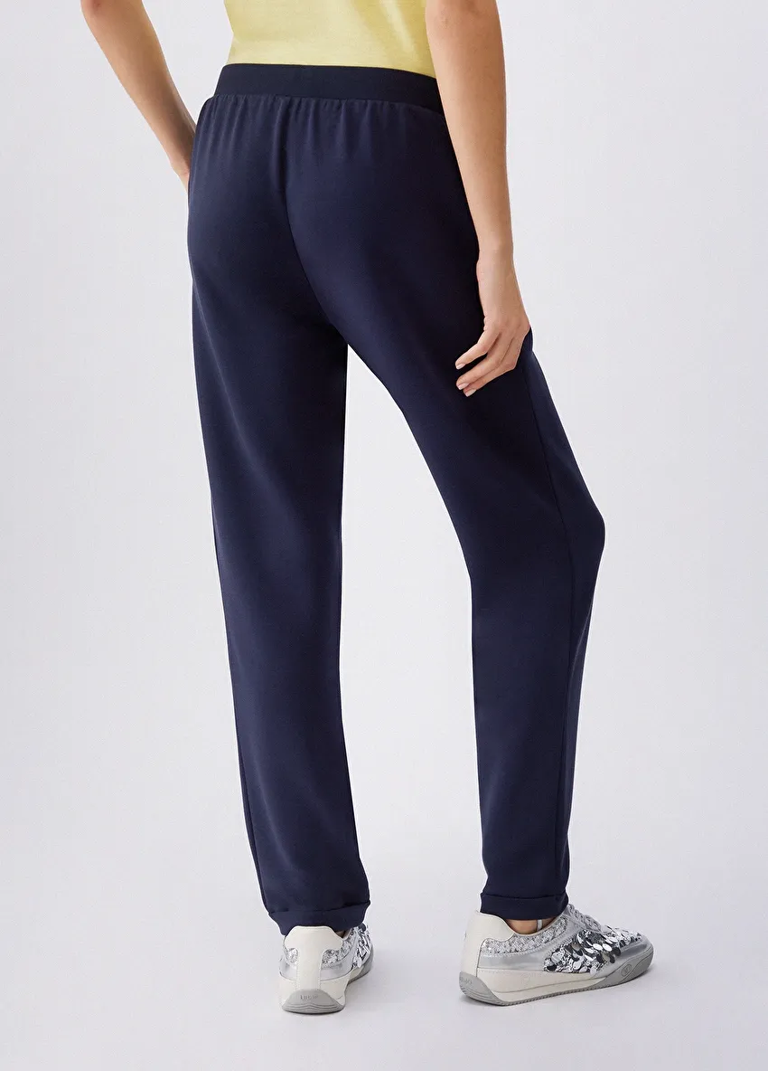 Lacivert Jersey Uzun Pantolon