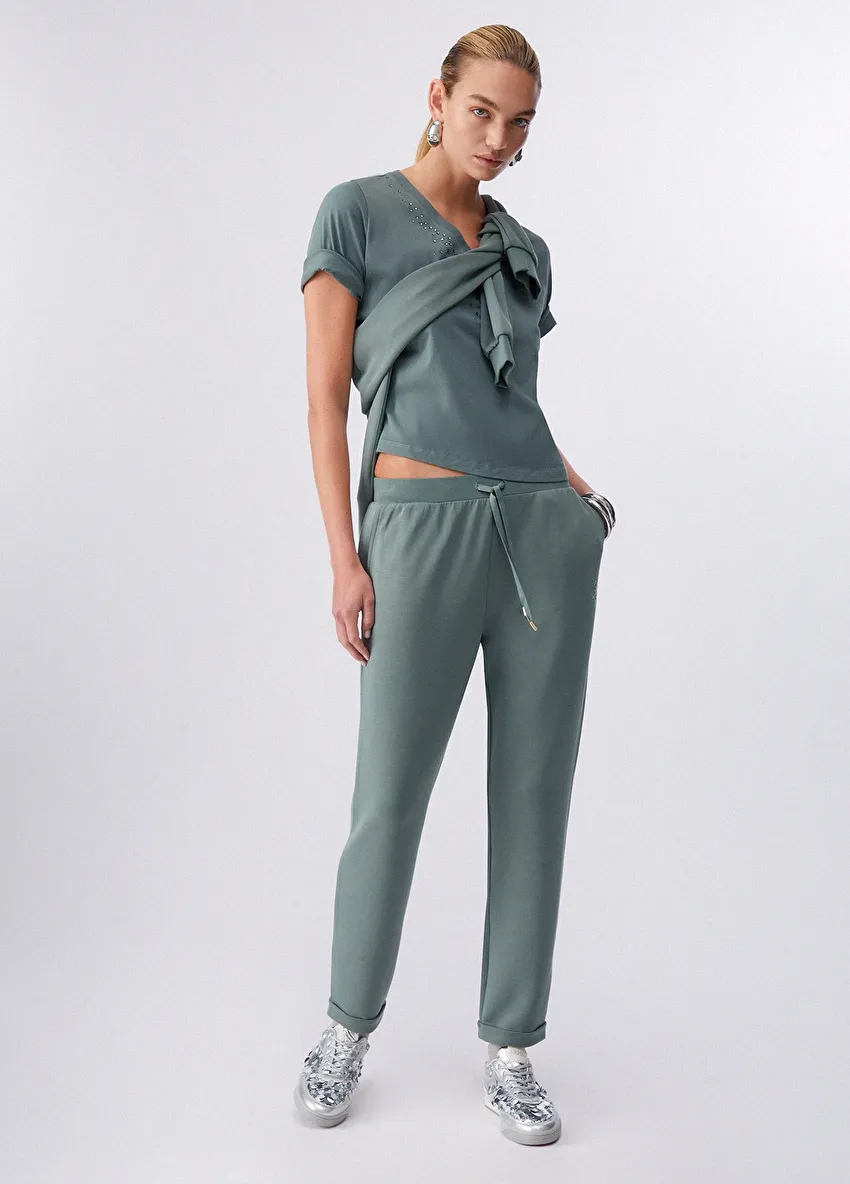 Yeşil Jersey Uzun Pantolon