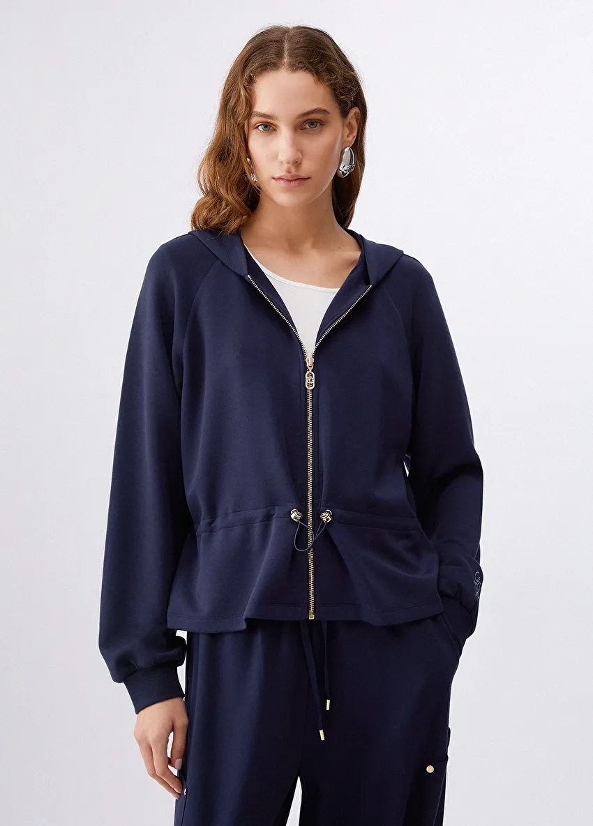 Fermuarlı Scuba Sweatshirt
