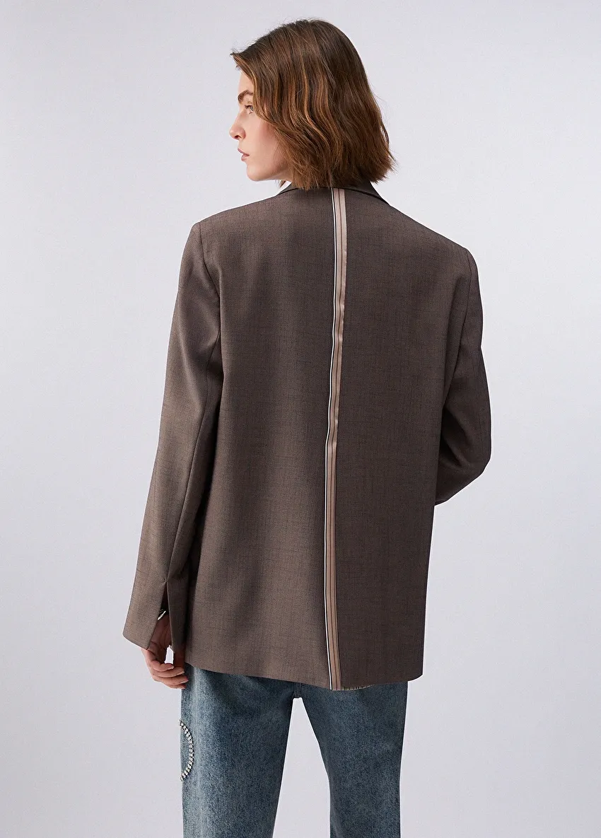 Kahverengi Oversize Blazer
