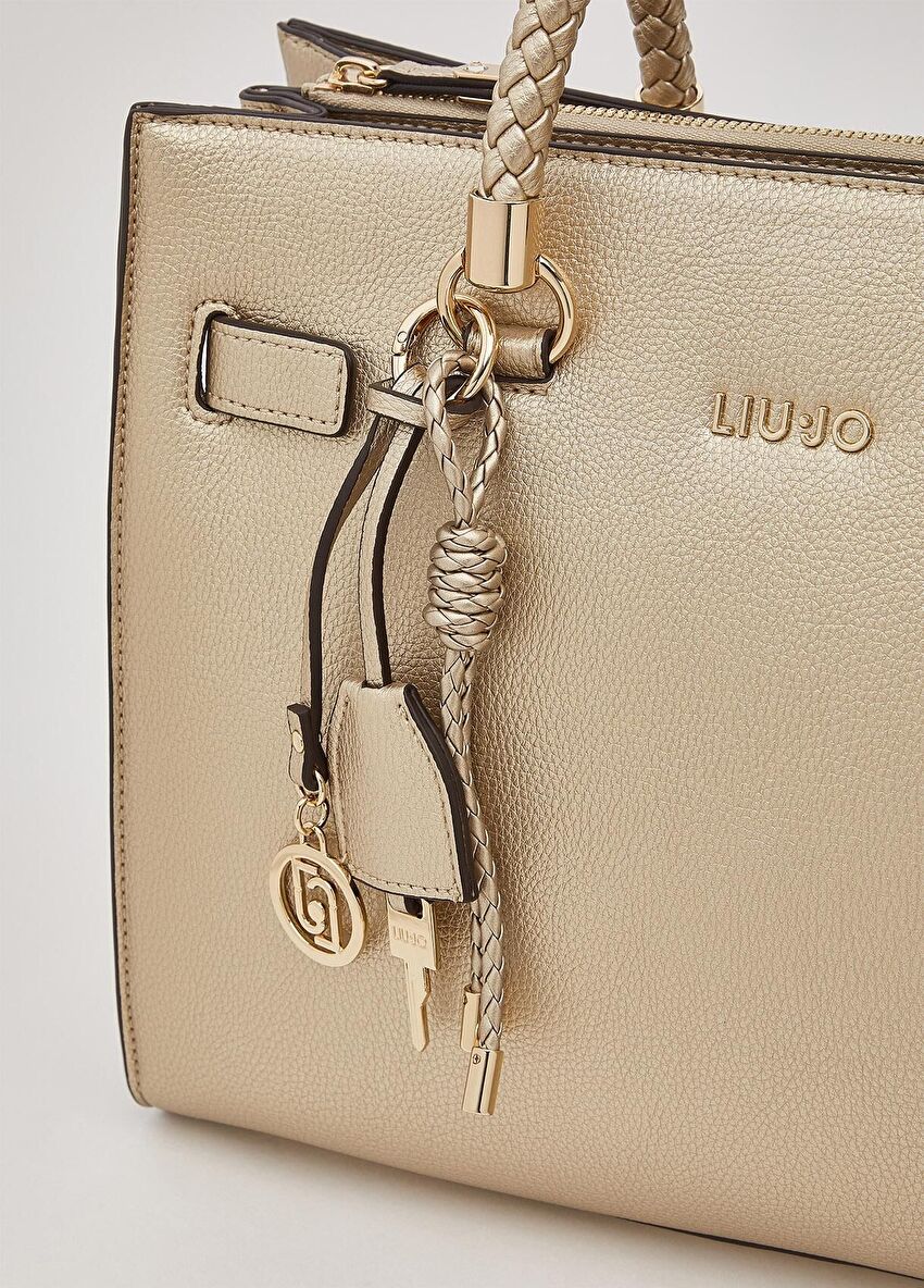 Altın Rengi Orta Boy Tote Çanta