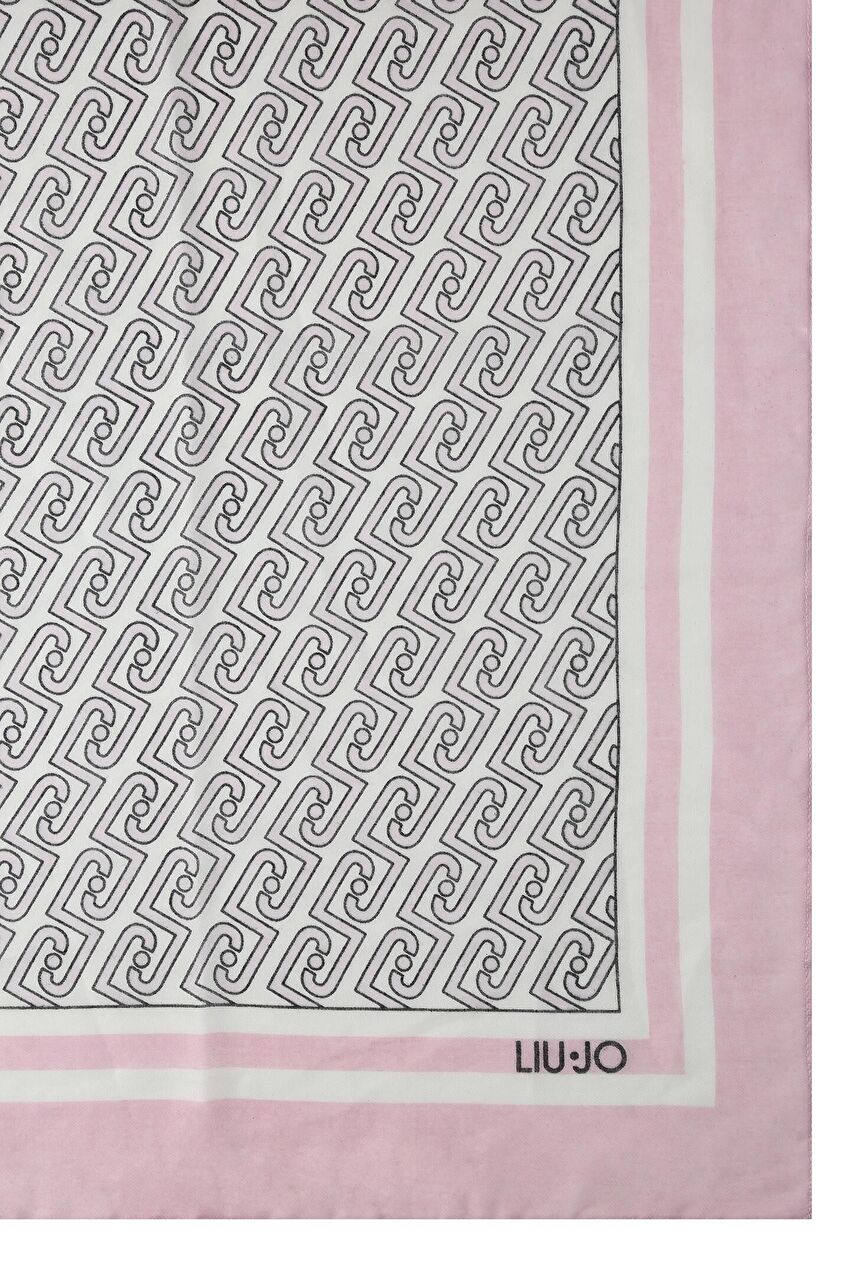 Açık Pembe Zincir Logolu Stola