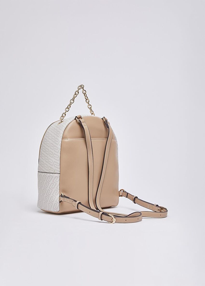 Bej / Pudra Orta Boy Sırt Çantası