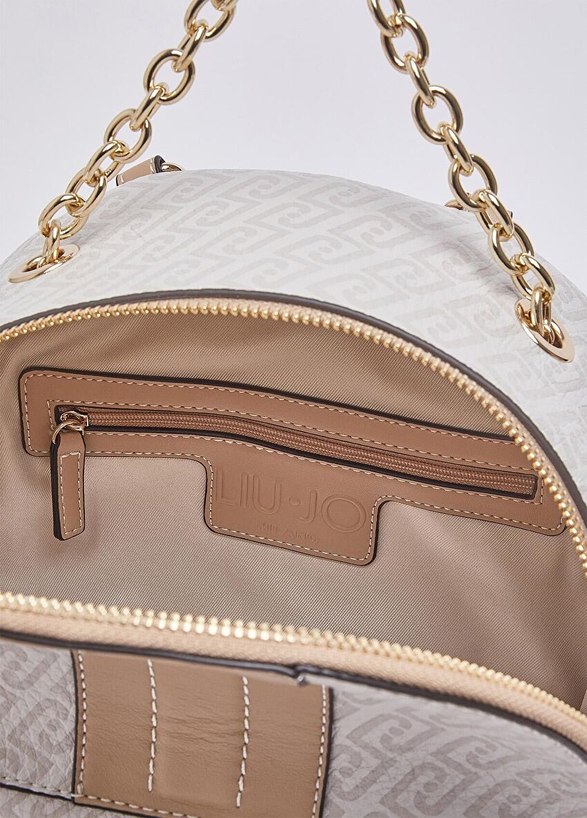 Bej / Pudra Orta Boy Sırt Çantası