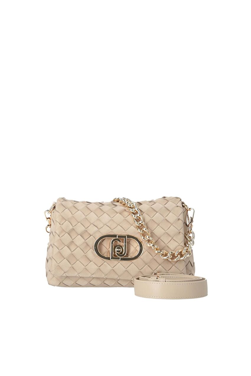 Bej Orta Boy Çapraz Çanta