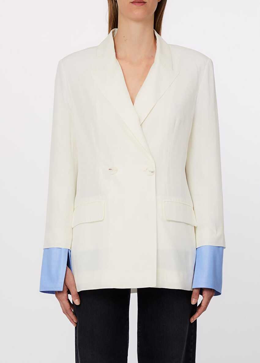 Fularlı Blazer Ceket
