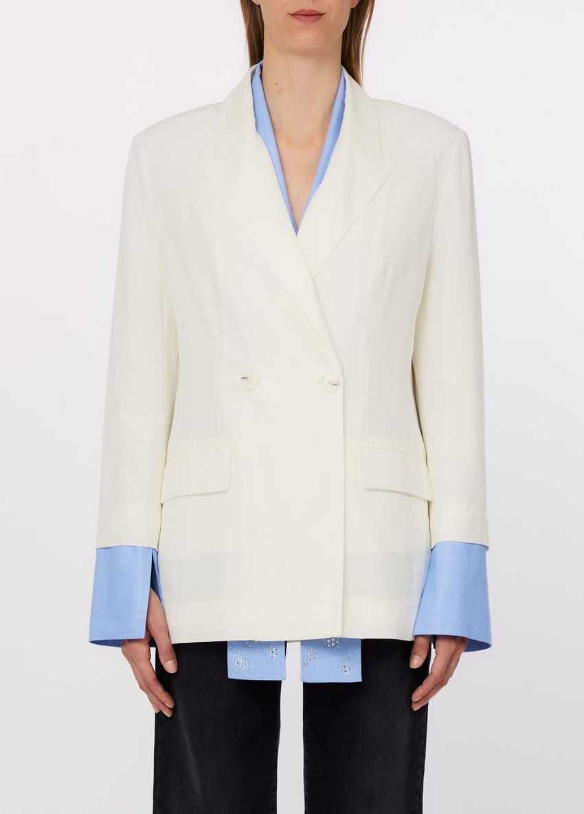 Fularlı Blazer Ceket