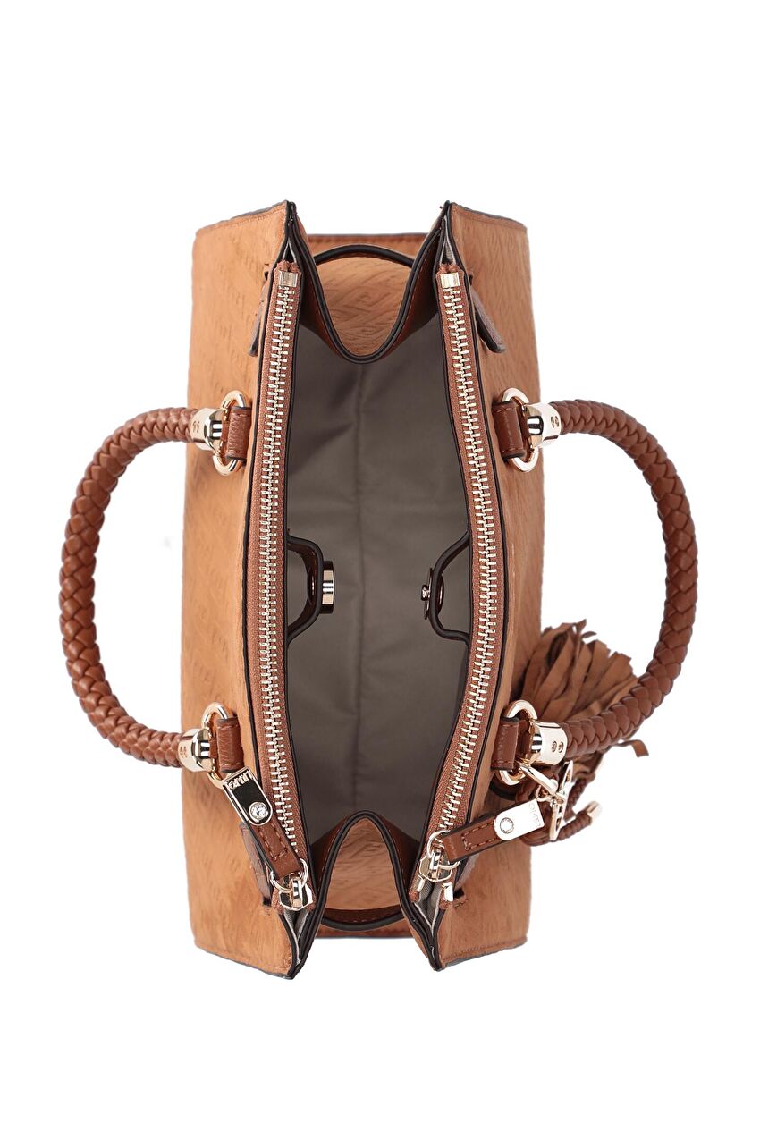 Koyu Kahverengi Küçük Satchel Çanta