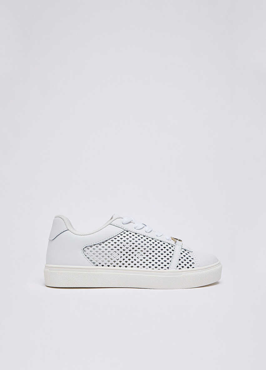 Delikli Deri Sneaker