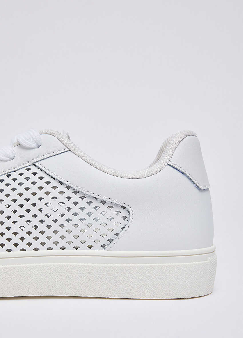 Delikli Deri Sneaker