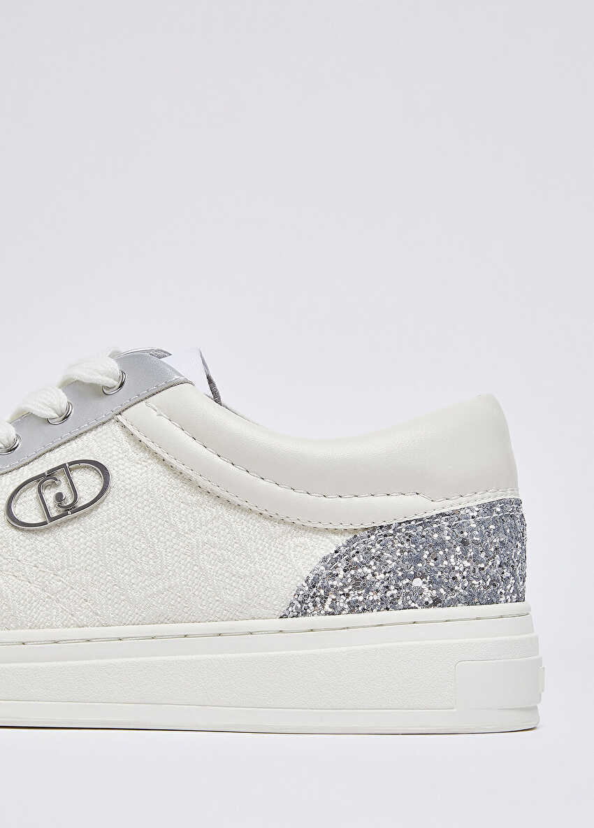 Simli Monogramlı Sneaker