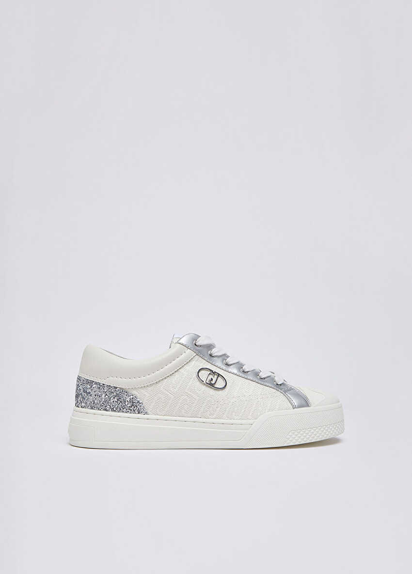 Simli Monogramlı Sneaker