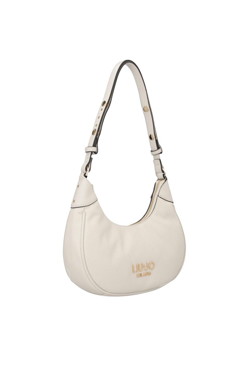 Krem Küçük Hobo Çanta
