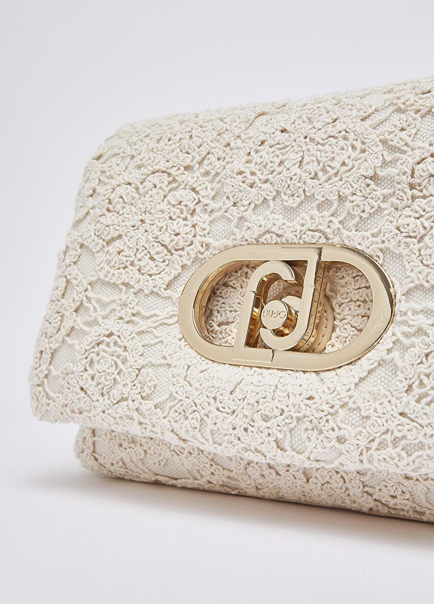 Krem Orta Boy Çapraz Çanta