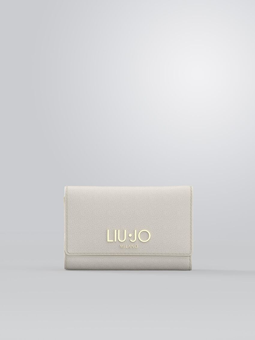 Krem Trifold Cüzdan