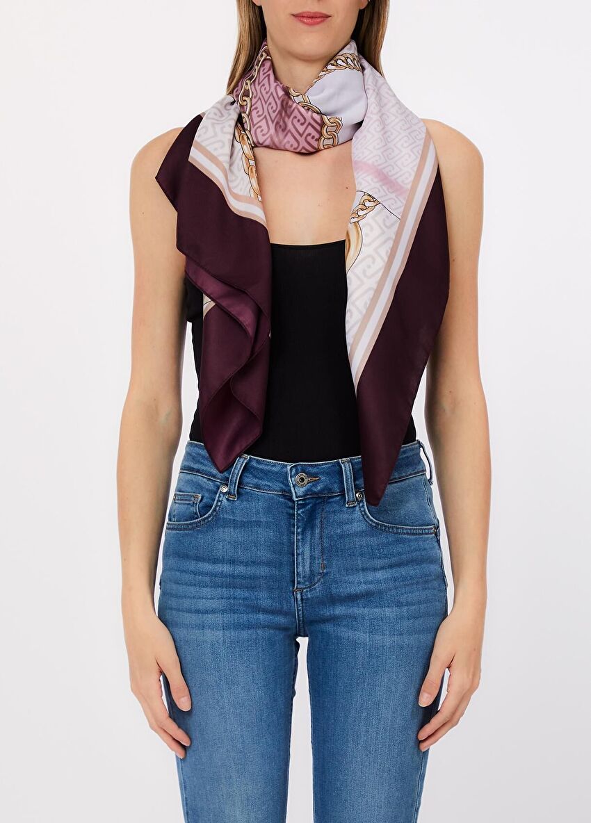 Kırmızı Fiyonk Detaylı Fular