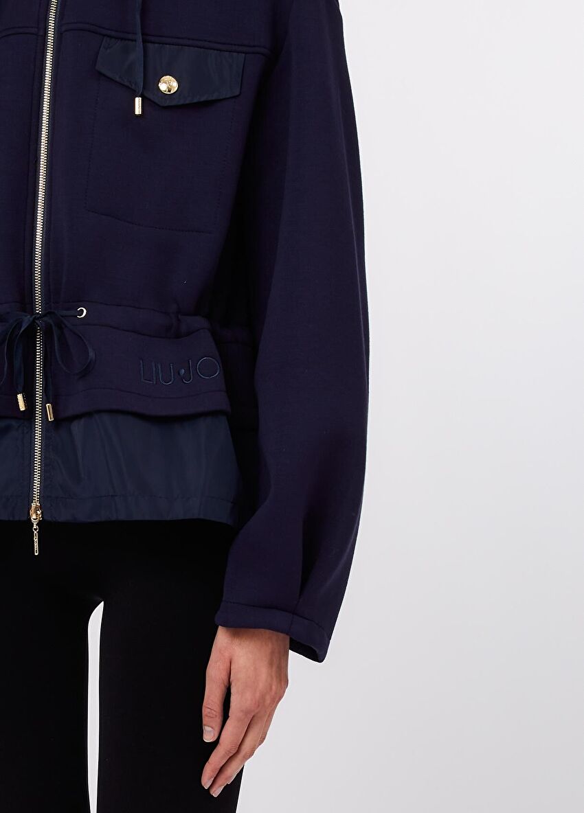 Lacivert Jersey Ceket