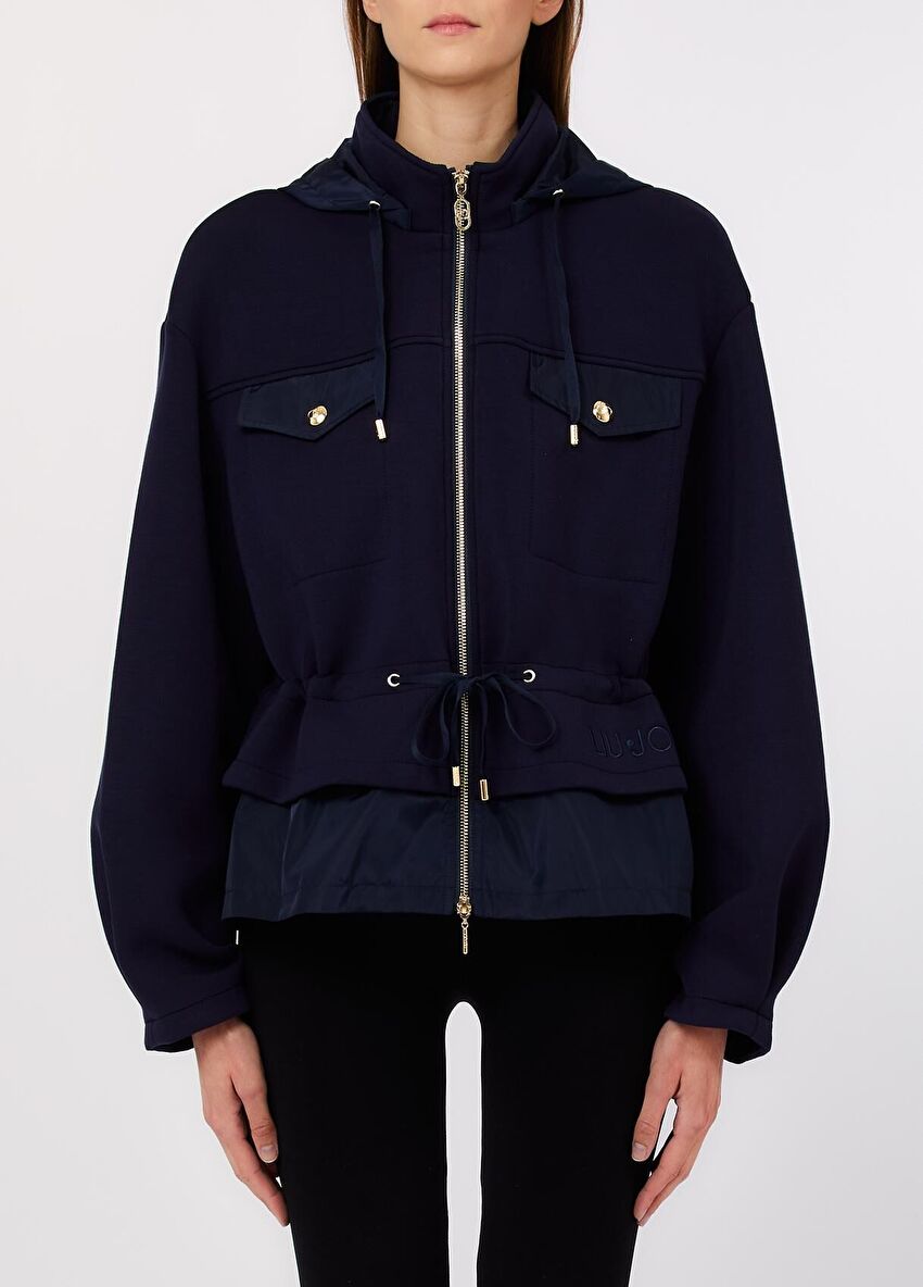 Lacivert Jersey Ceket