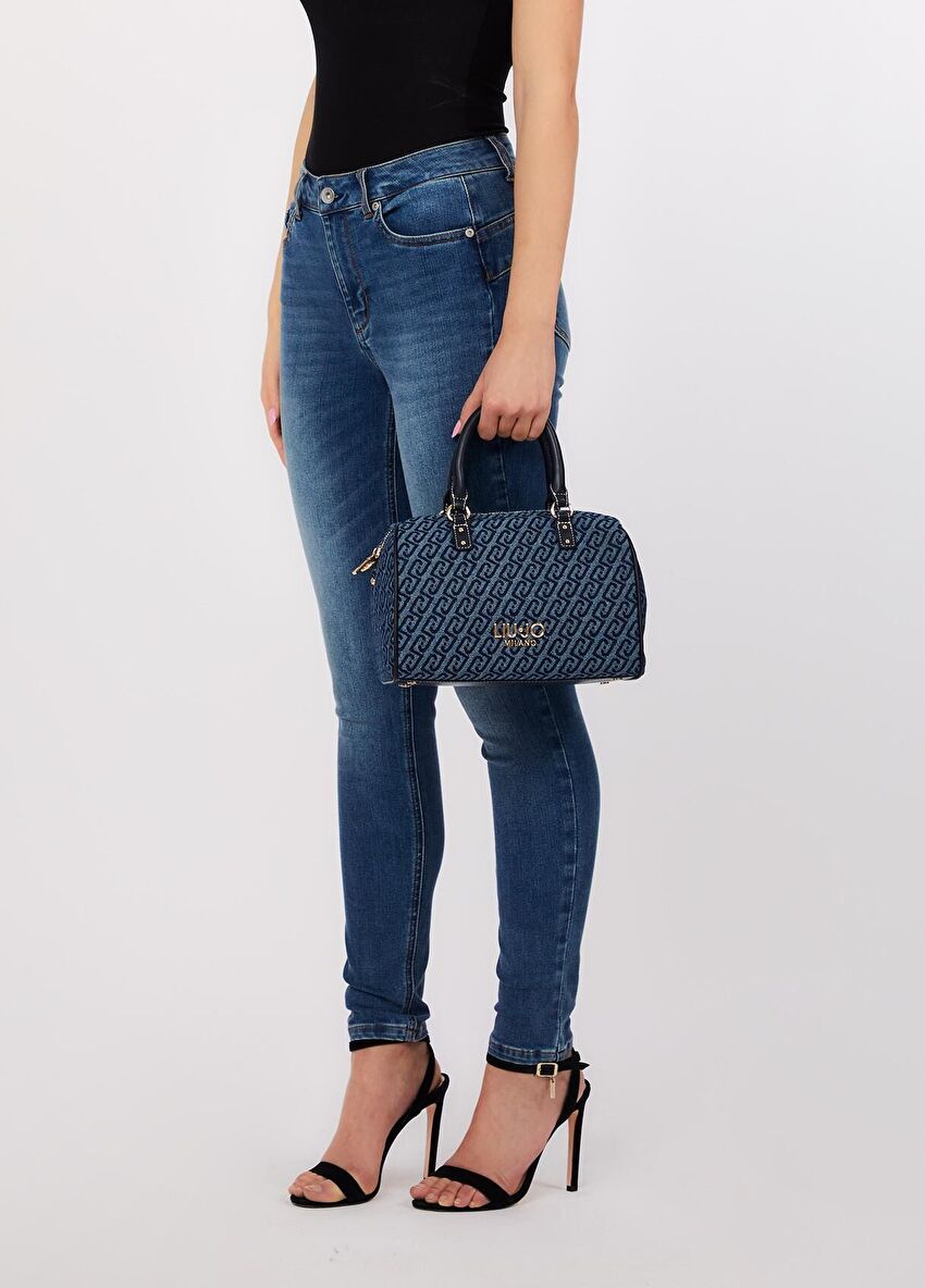 Lacivert Küçük Satchel Çanta