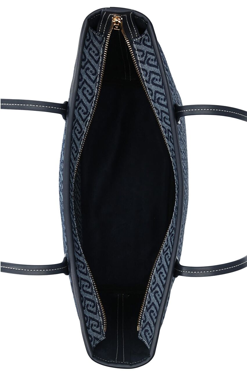 Lacivert Orta Boy Tote Çanta