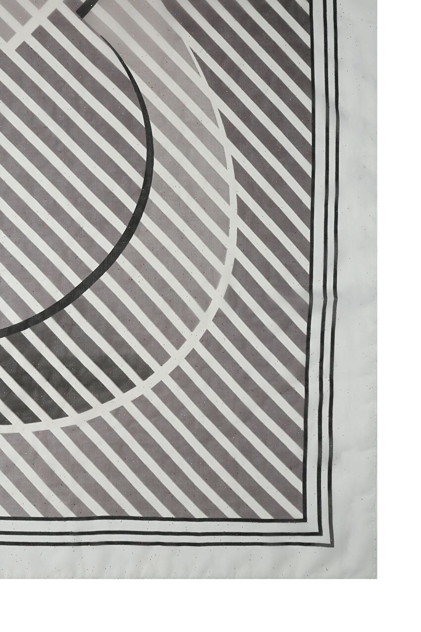 Siyah Oval Logo Fular