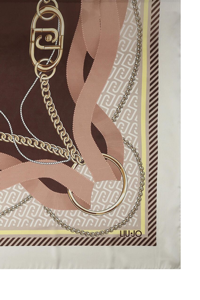 Bej Kurdele Detaylı Fular