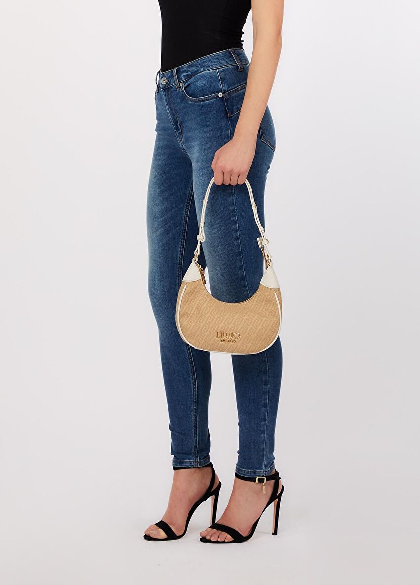 Bej Küçük Hobo Çanta