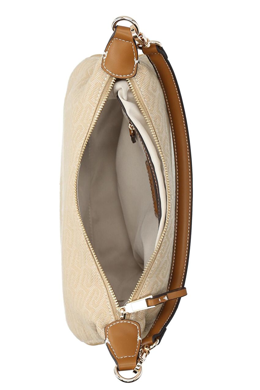 Bej Orta Boy Hobo Çanta