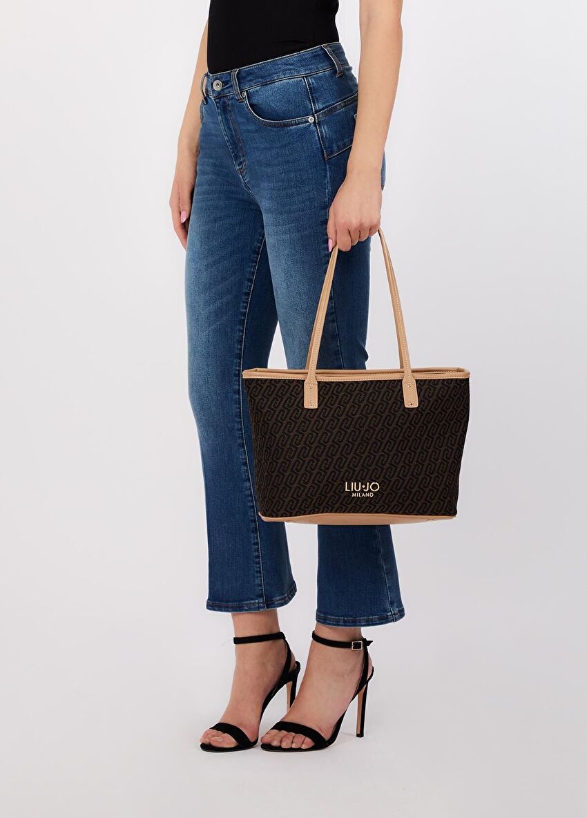 Koyu Kahve Küçük Tote Çanta