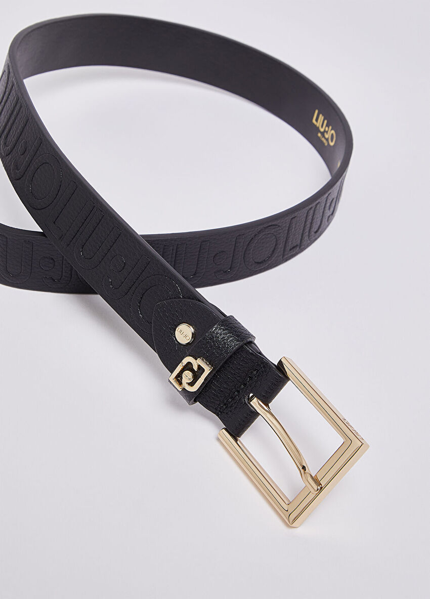 Siyah 3 Cm Ince Kemer