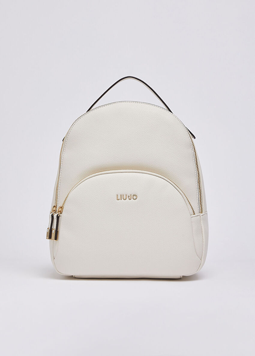 Krem Orta Boy Sırt Çantası