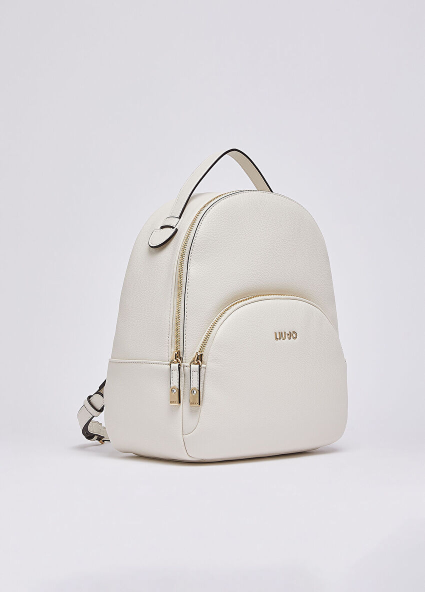 Krem Orta Boy Sırt Çantası