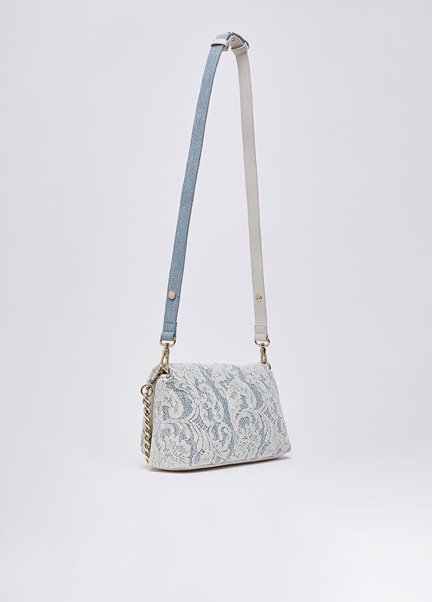 Açık Mavi Orta Boy Çapraz Çanta