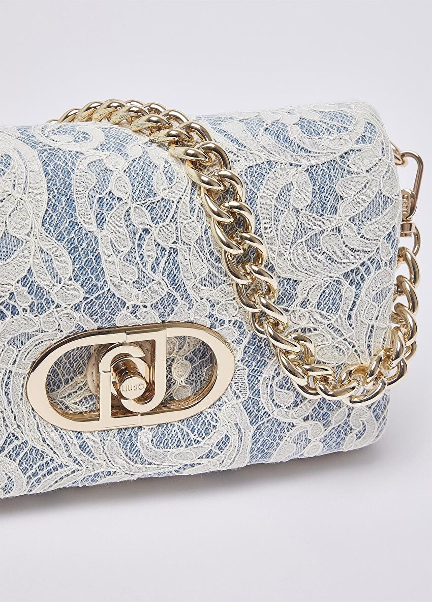 Açık Mavi Orta Boy Çapraz Çanta