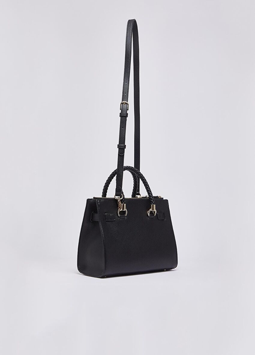 Siyah Küçük Satchel Çanta