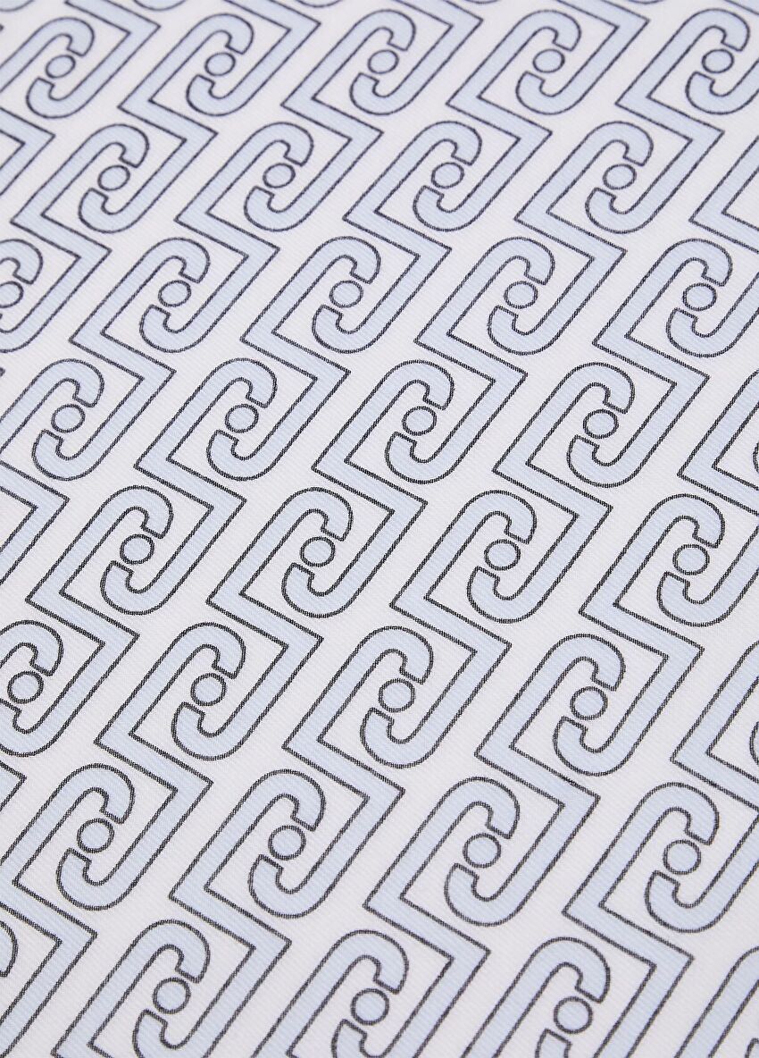 Açık Mavi Zincir Logolu Stola