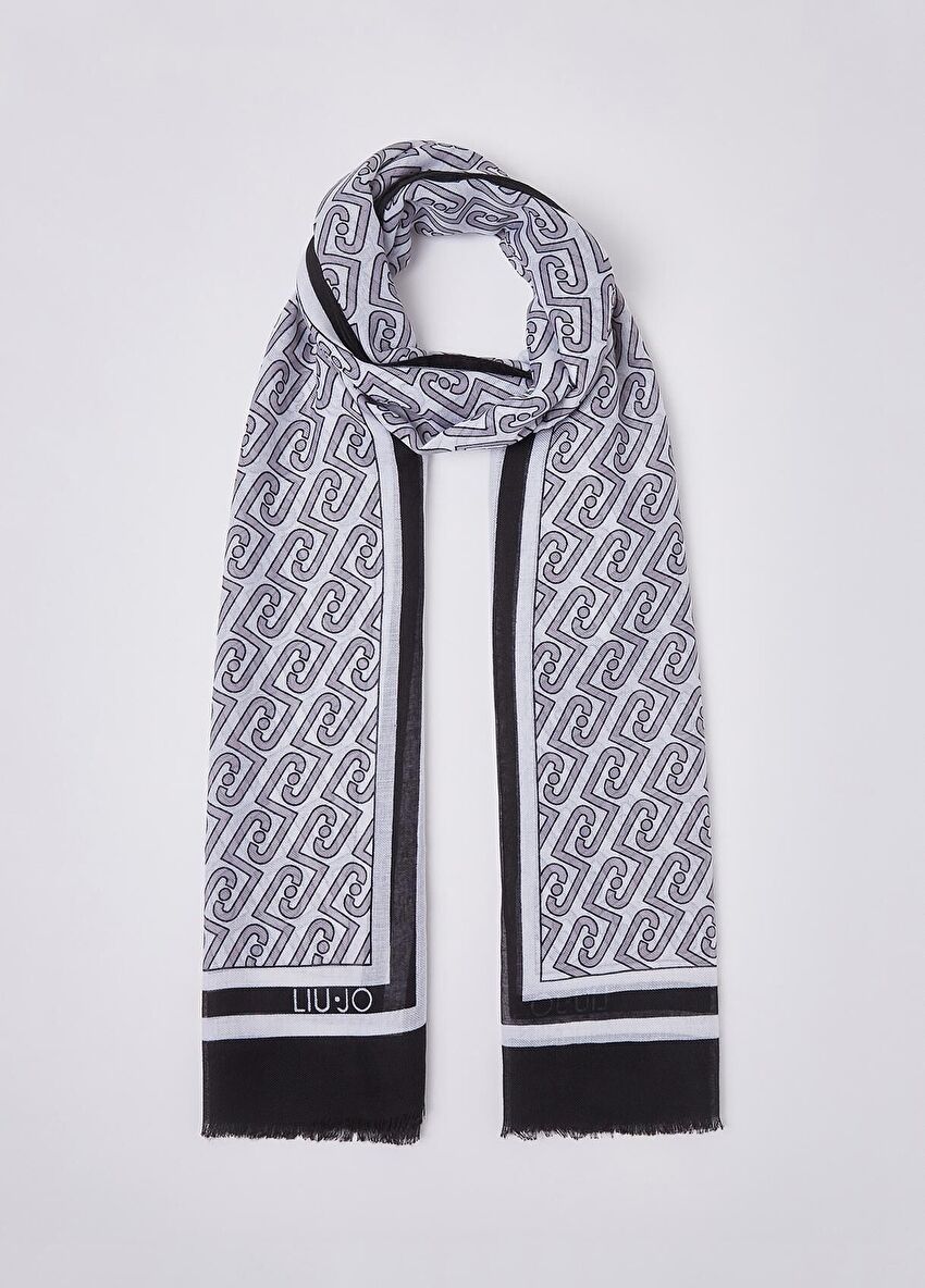 Siyah Zincir Logolu Stola