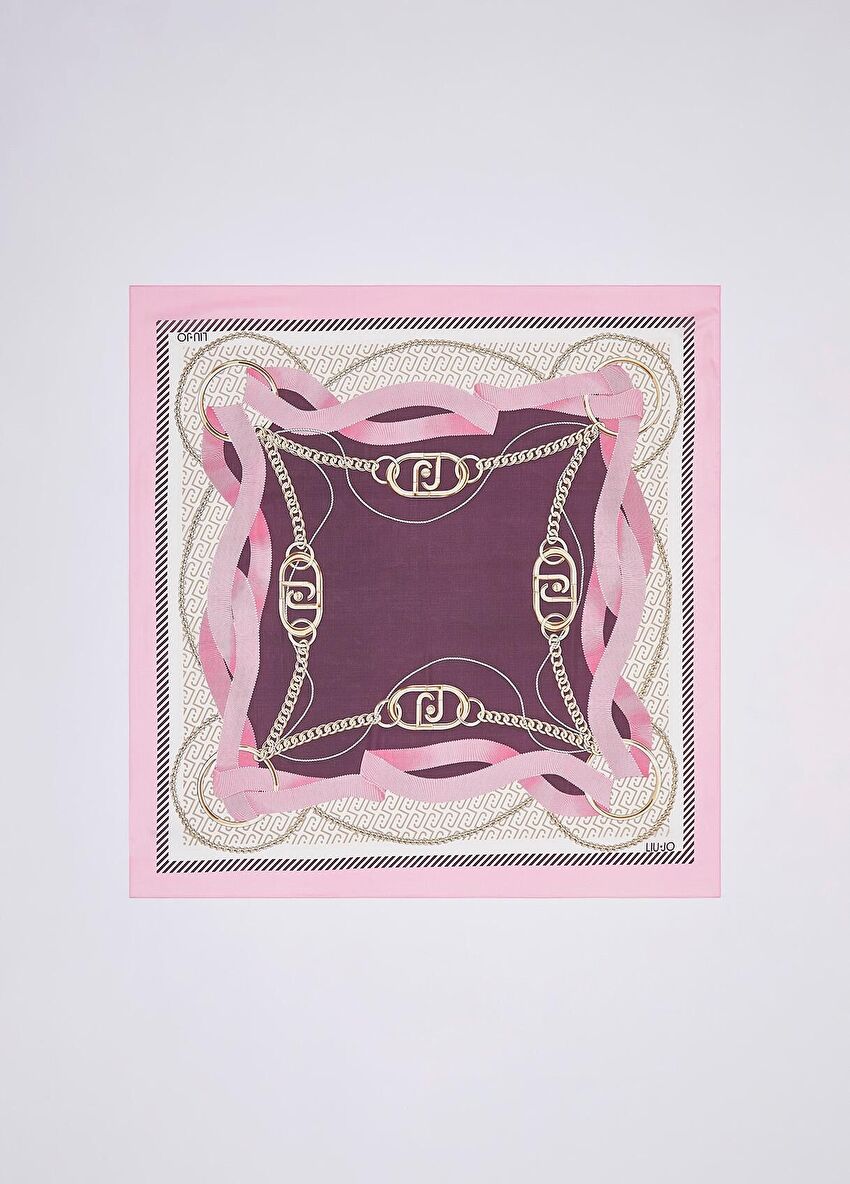 Şeftali Kurdele Detaylı Fular