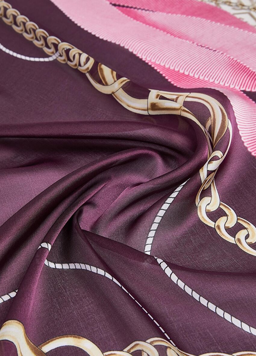 Şeftali Kurdele Detaylı Fular