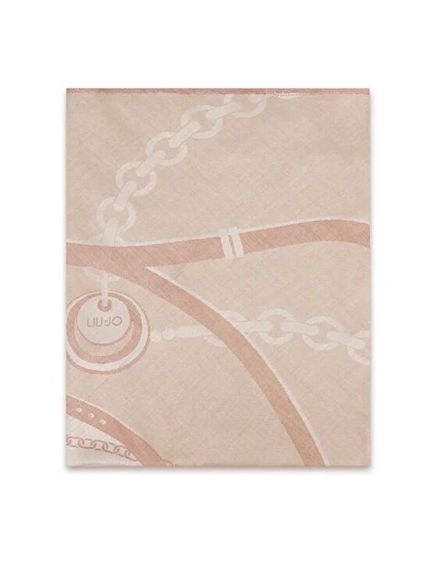 Kahverengi Jakar Üçgen Şal