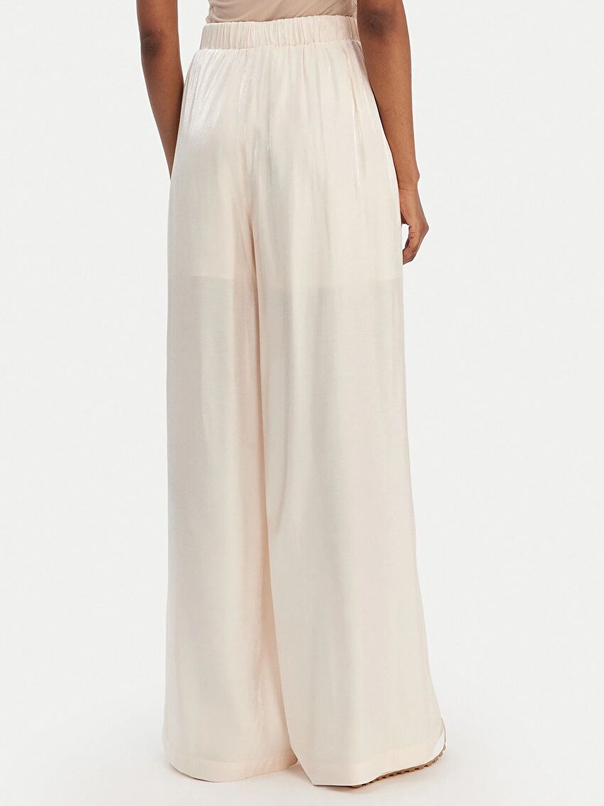 Krem-Sarı Uzun Pantolon