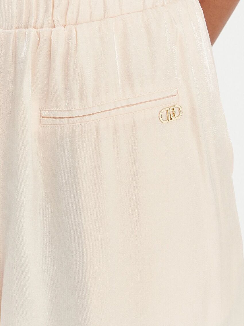 Krem-Sarı Uzun Pantolon