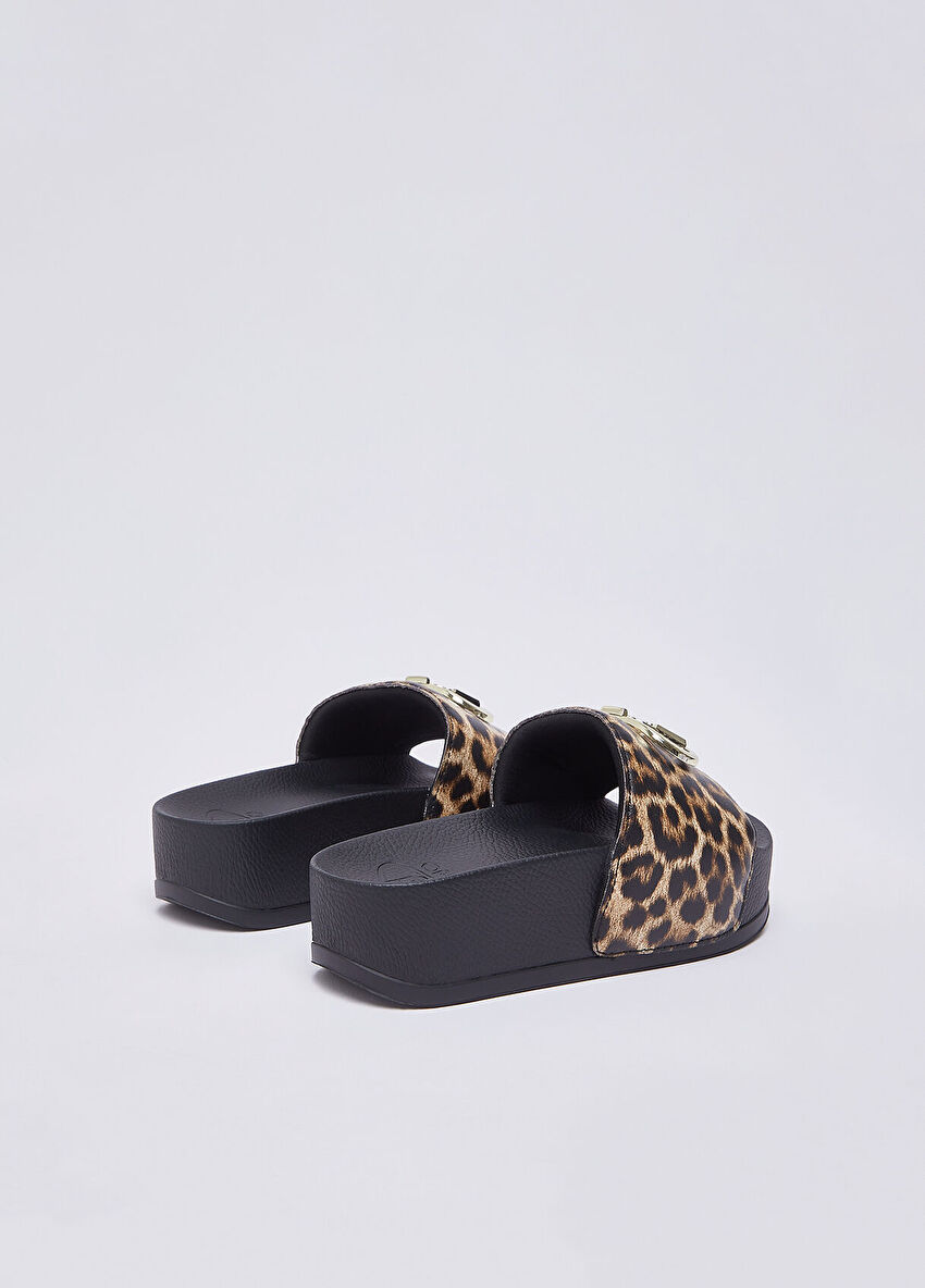 Leopar Baskılı Terlik