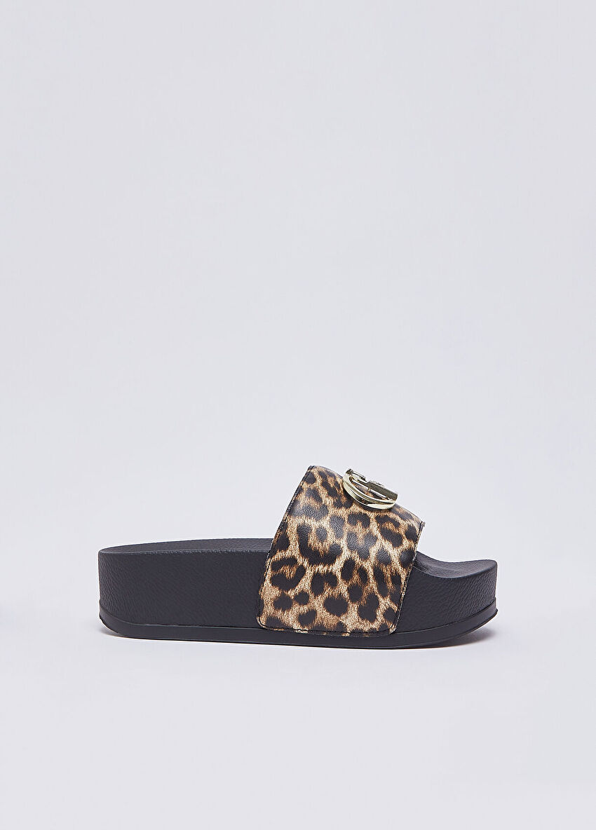 Leopar Baskılı Terlik