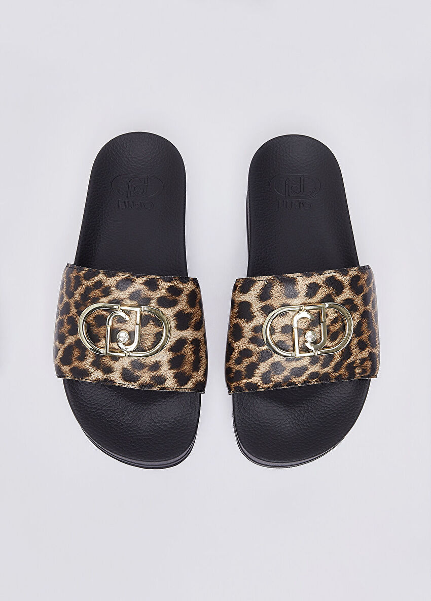 Leopar Baskılı Terlik