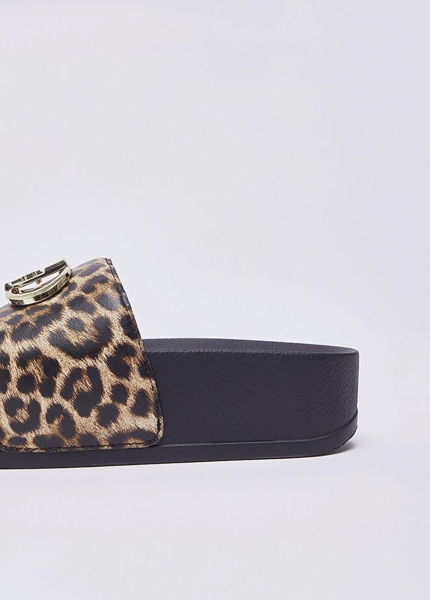 Leopar Baskılı Terlik