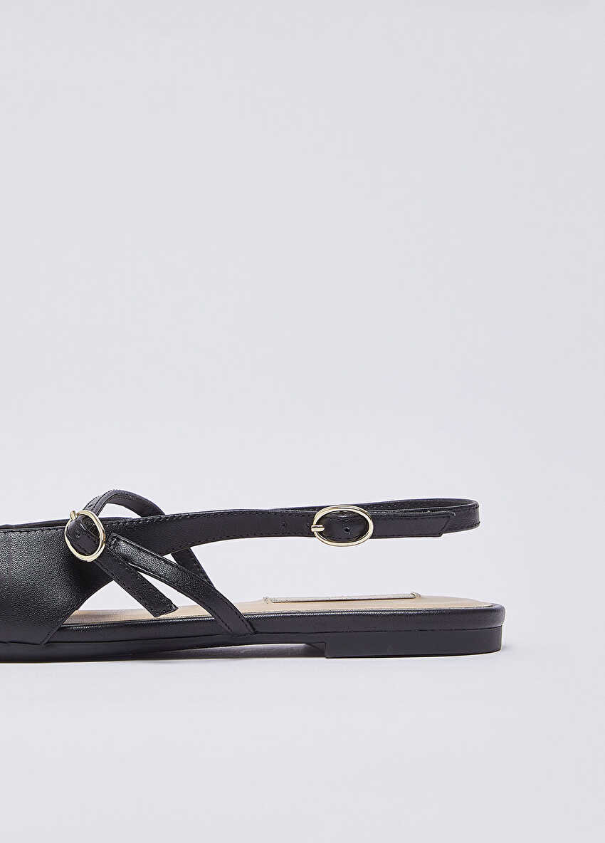 Monogramlı Slingback Ayakkabı
